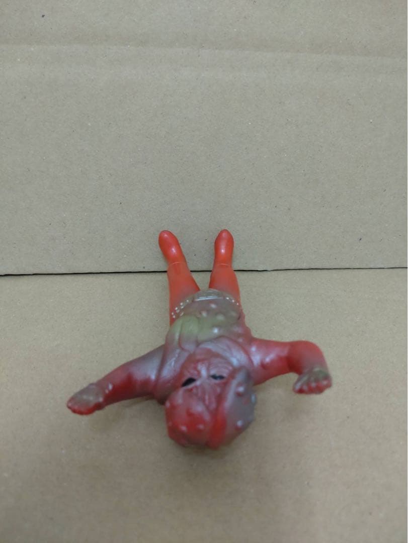 貴重・当時物　仮面ライダー　キノコモルグ　ミニソフビ　珍色　旧バンダイ