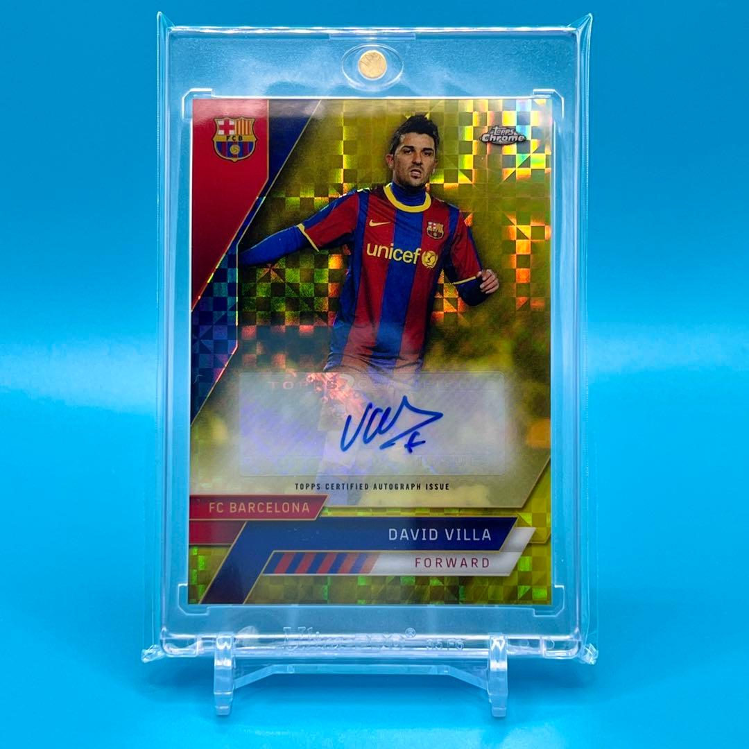 Topps Chrome DAVID VILLA 直筆サインカード 99シリ