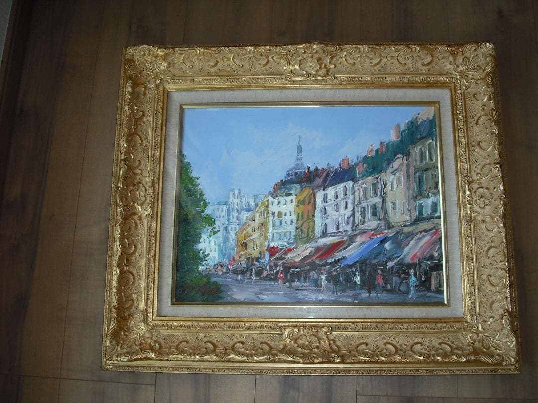 塚田國次　油絵 F6　真作