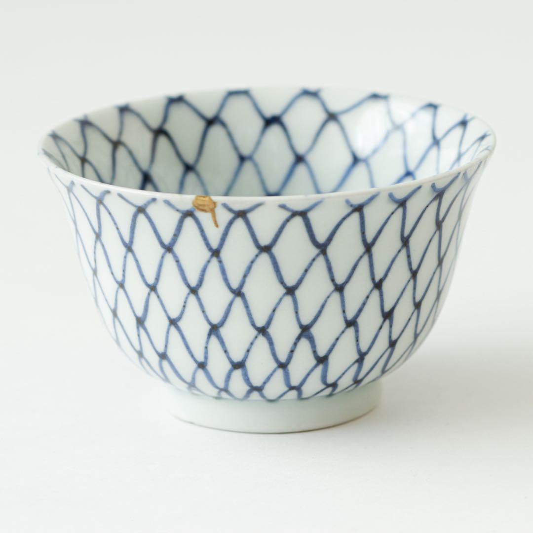 伊万里　古伊万里　江戸　中期　網目　向付　煎茶碗