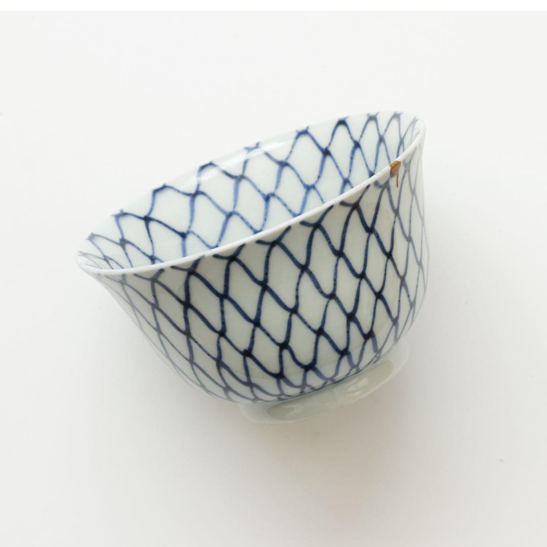 伊万里　古伊万里　江戸　中期　網目　向付　煎茶碗