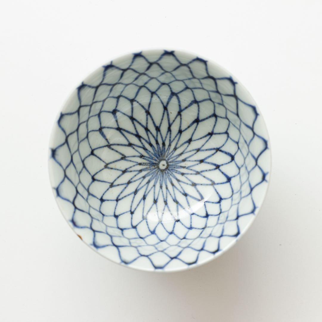 伊万里　古伊万里　江戸　中期　網目　向付　煎茶碗