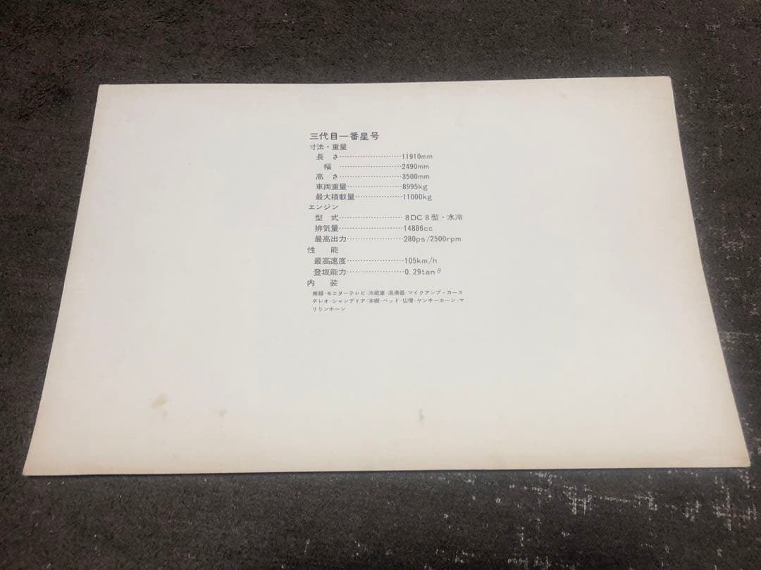 三代目 トラック野郎 一番星 望郷一番星 一番星号 特大カード ポスター 当時物