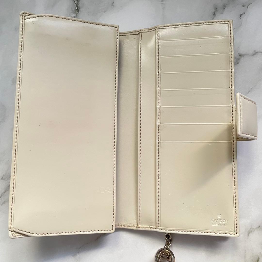 GUCCI グッチ　GGキャンバス　長財布　L字ファスナー　美品　0107-⑦