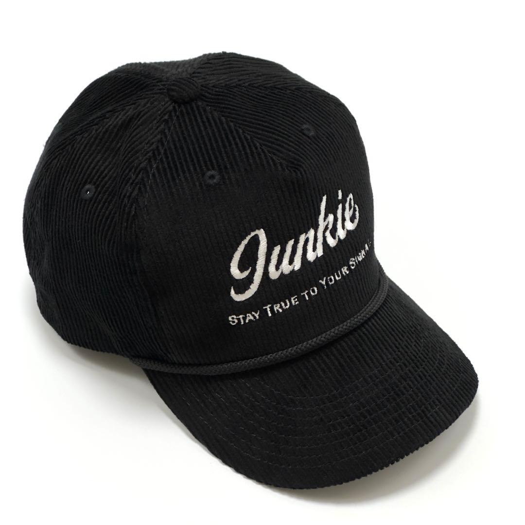 【コーデュロイ】Junkie トラッカーキャップ ブラック