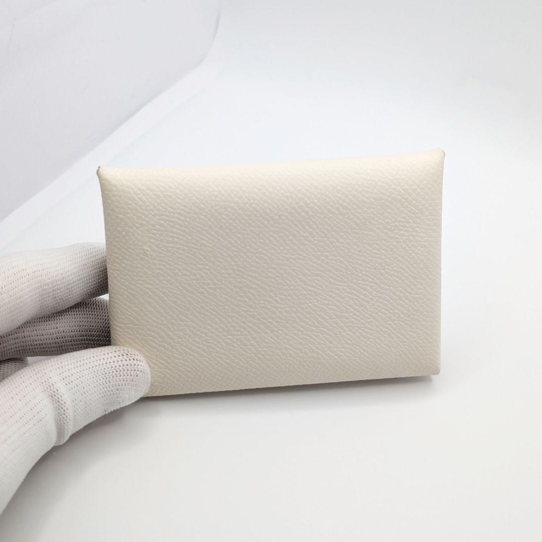 ✨️未使用級!✨️エルメス　カルヴィデュオ　アイボリー×イエロー