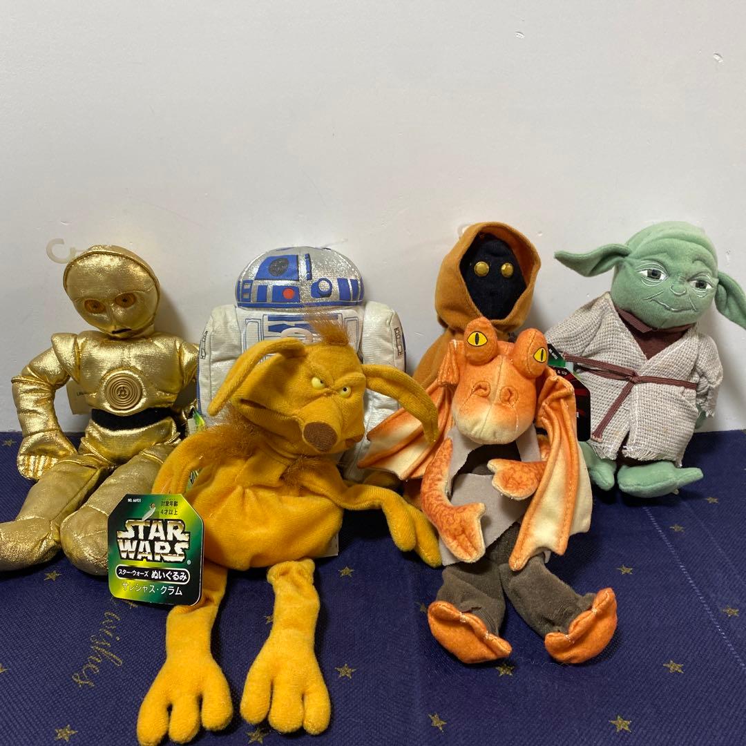 STARWARS スターウォーズ1997 ぬいぐるみハズブロKenner 6体