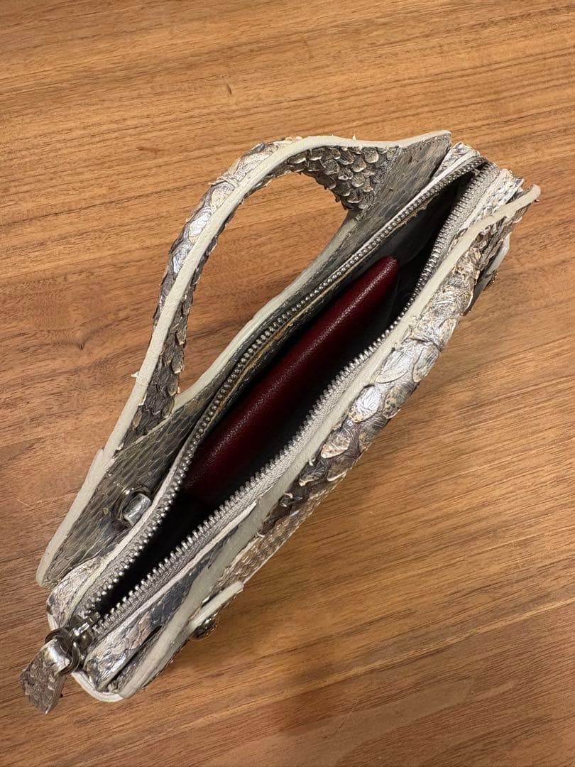 トッズ 2way チェーンバッグ　パイソン