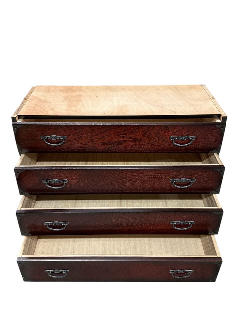 美品　民芸箪笥 和たんす 和風 ローチェスト　7段二部式