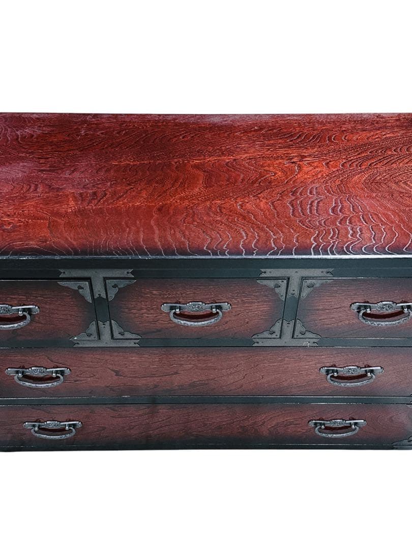 美品　民芸箪笥 和たんす 和風 ローチェスト　7段二部式