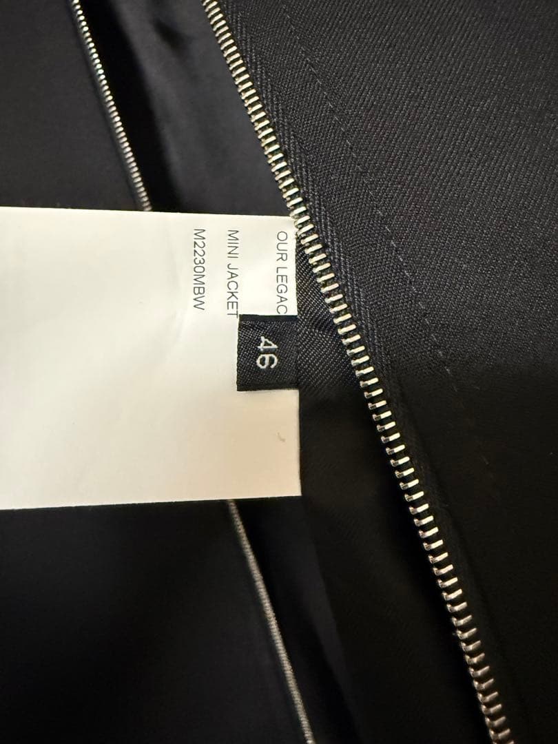 ジャケット・アウター OUR LEGACY MINI JACKET 46 BLACK