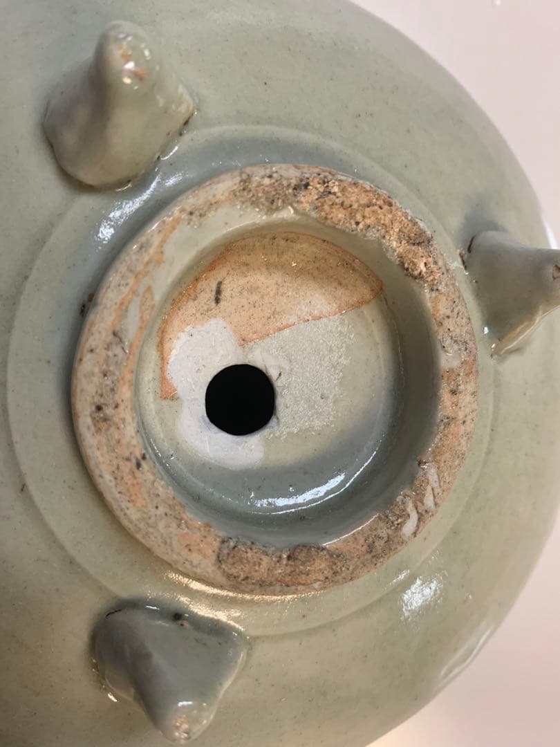 中国明時代竜泉青磁香炉