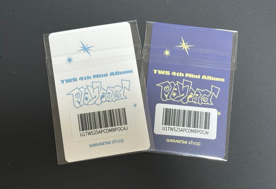 公式 TWS weverse comeback live 特典 シニュ 2枚
