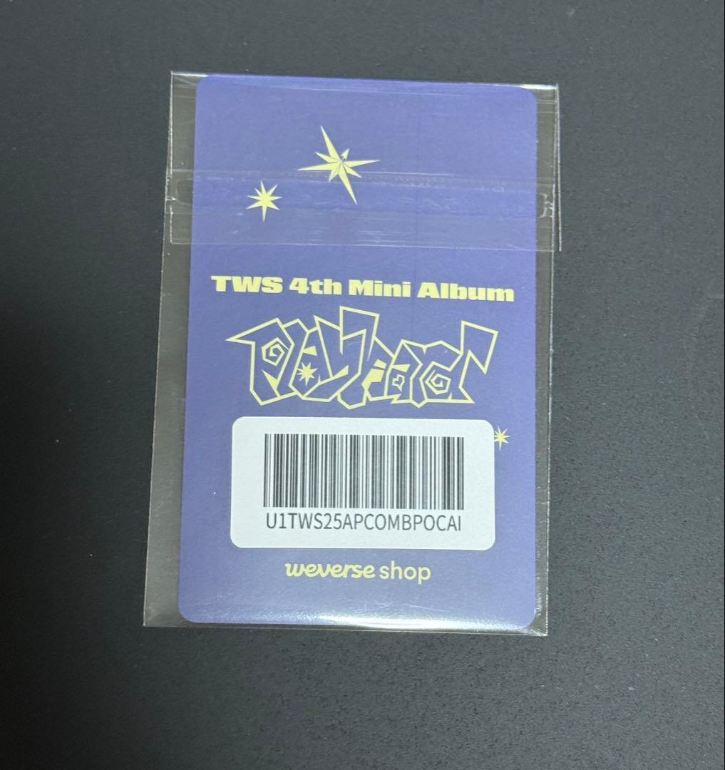 公式 TWS weverse comeback live 特典 シニュ 2枚