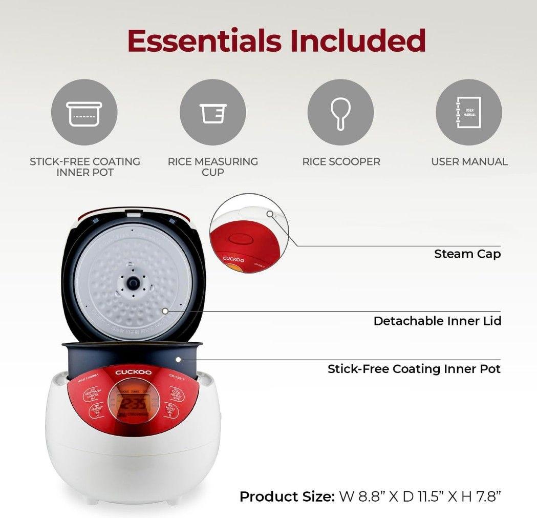 CUCKOO 炊飯器 新品 レッド 1.5 quarts 未開封 値下げ済み