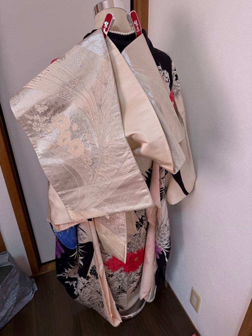 振袖フルセット　8点セット　モノトーン