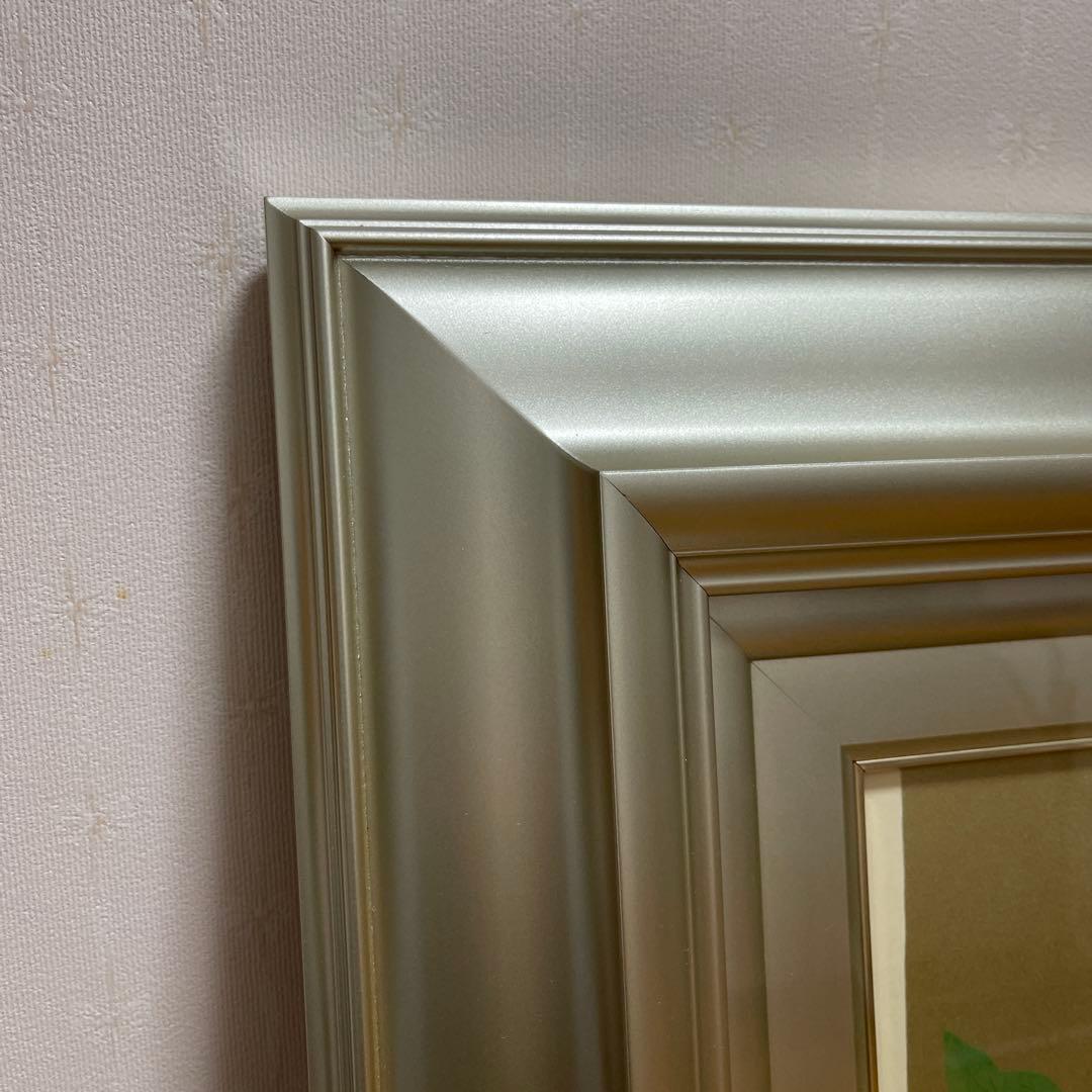 美品　中島千波　版画作品　洛陽・白雲山の野生牡丹