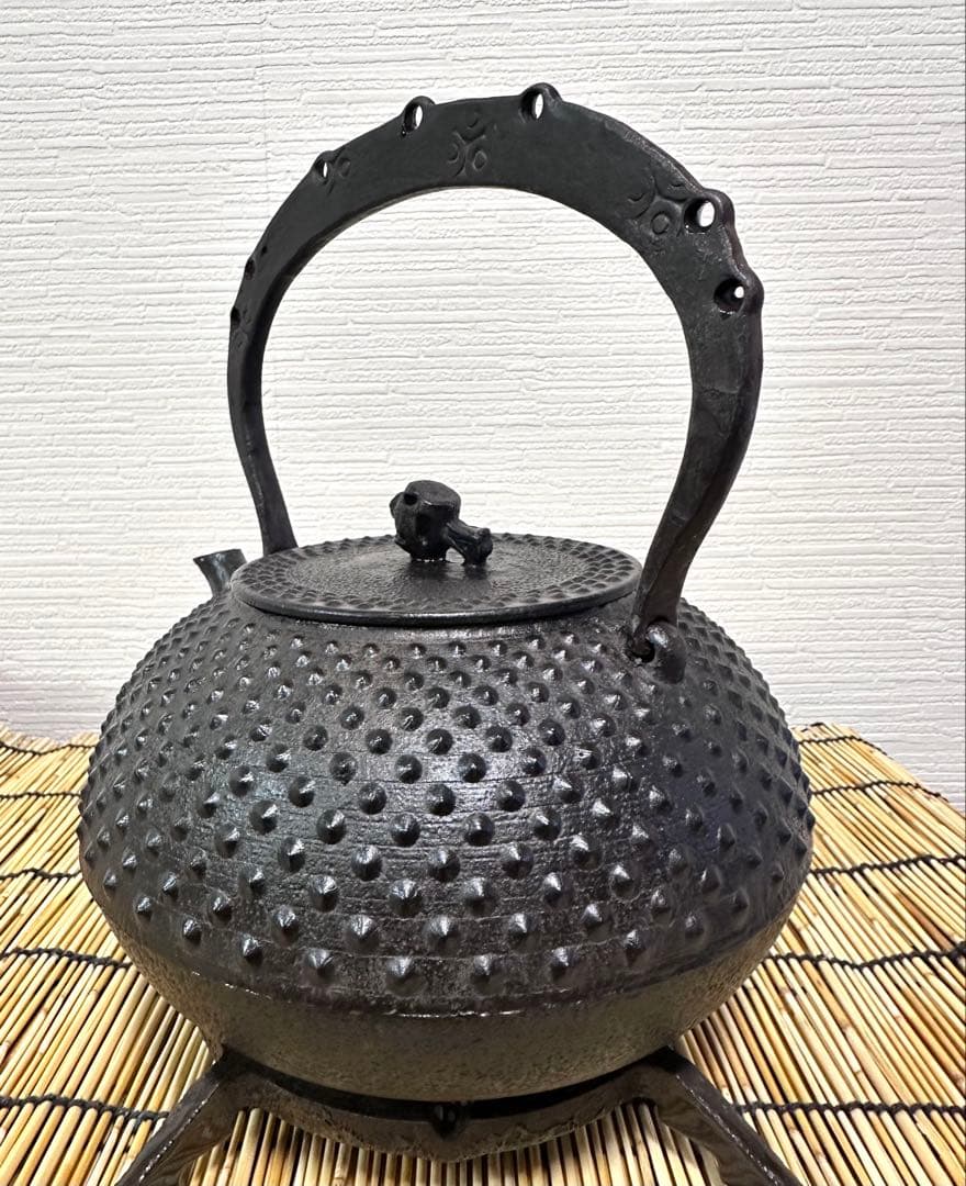 未使用、保管品　南部成龍堂鋳　及川光正　斎峰造　宝珠形馬蹄鉉　父ちゃん様売約済み