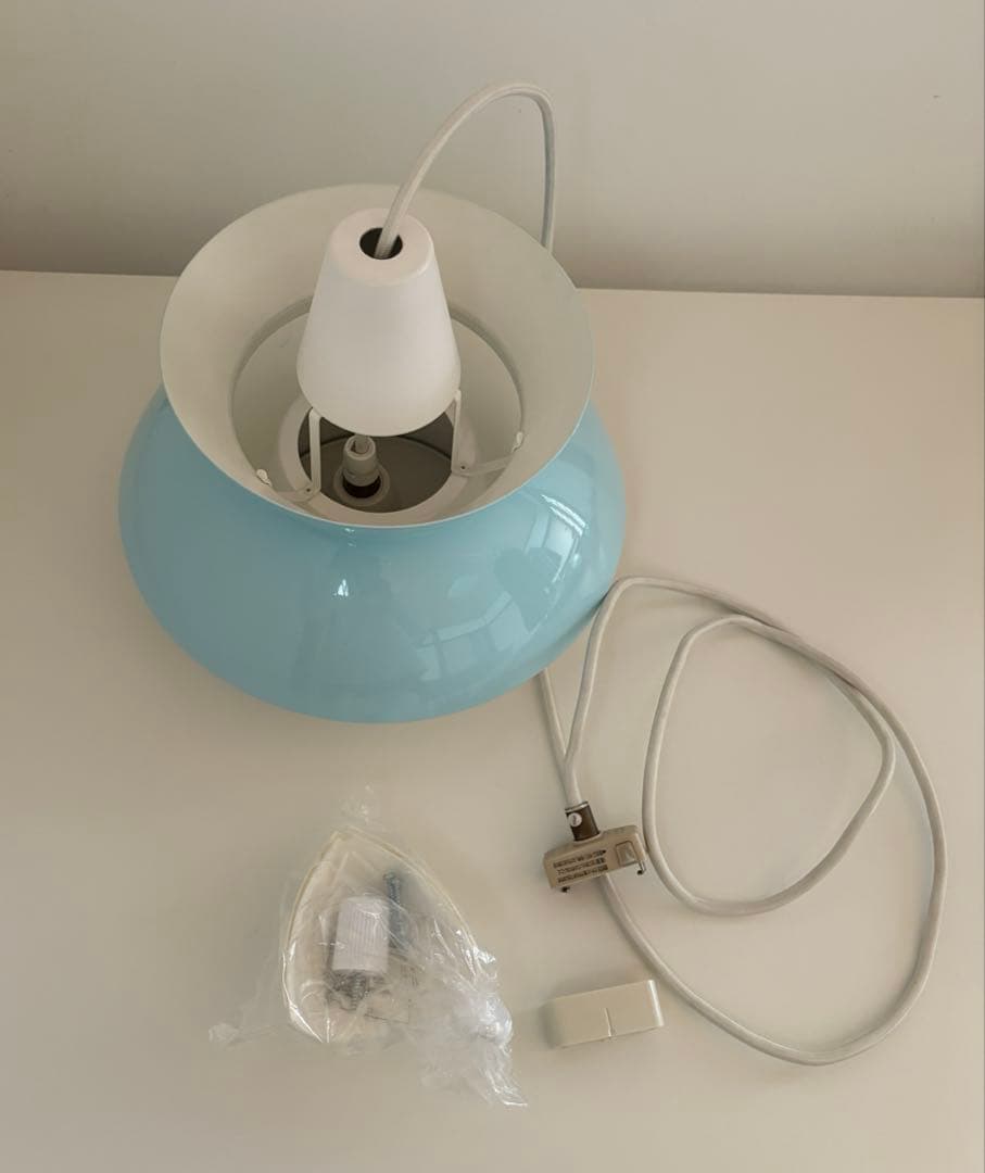 ルイスポールセン　ドゥー•ワップ　水色　美品　東芝LED電球付