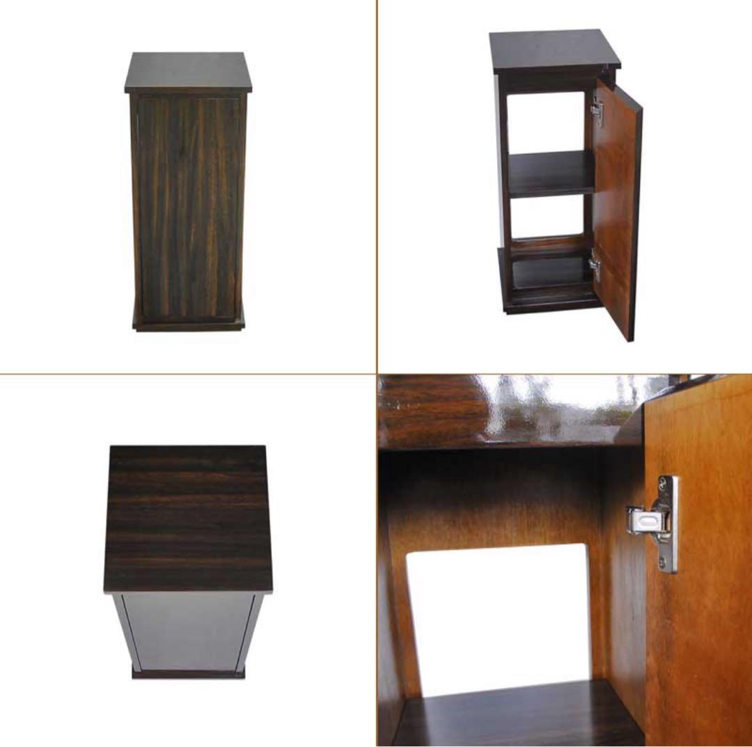 水槽台 30cm キャビネット【30×30×70cm】カルム 30 ウォルナット