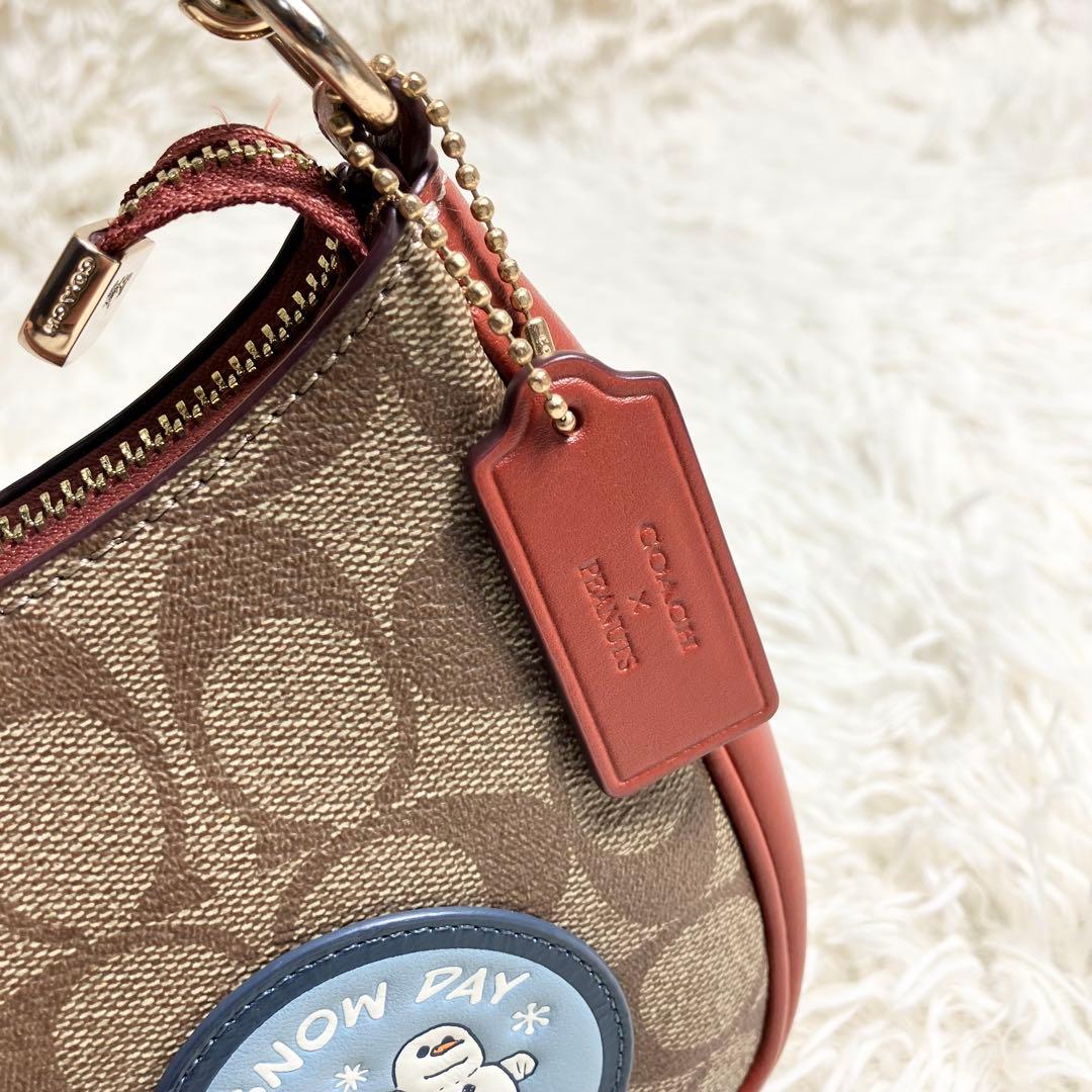 【美品】COACH＊ハンド 2way アクセサリーポーチ PEANUTSコラボ
