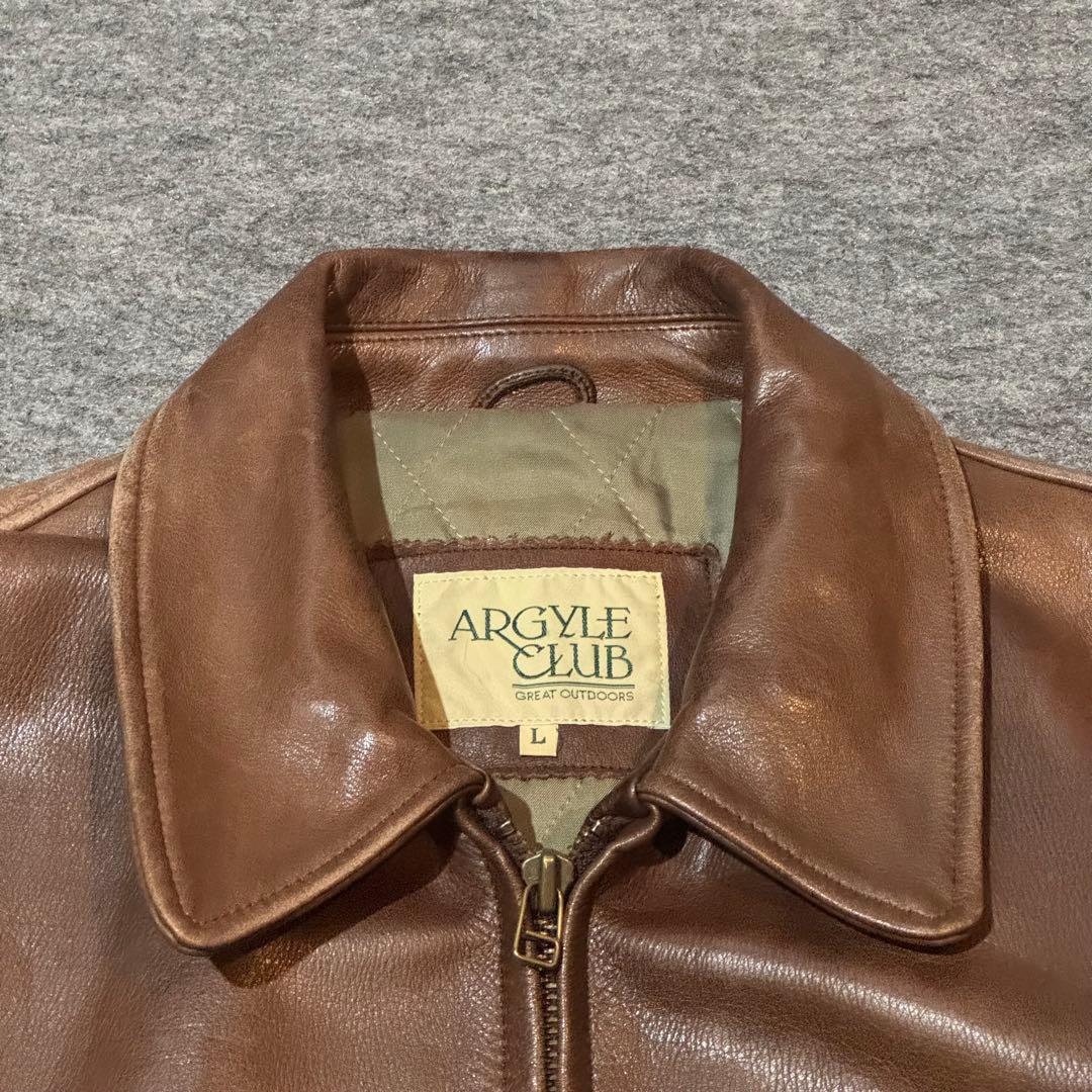 ジャケット・アウター 80s ARGYLE CLUB Calf Leather Jacket