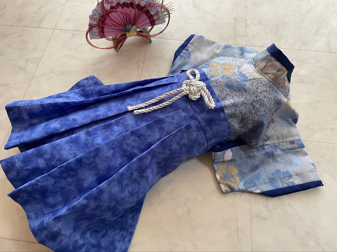 ノースフェイス大好き男様　わんちゃんの袴の着物オーダー　①