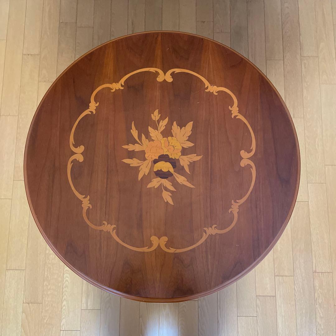 ①【条件あり】イタリア製　アンティーク　ダイニングテーブル