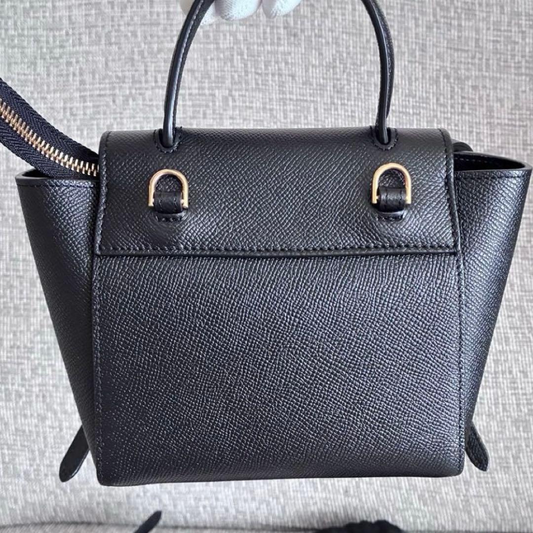 【正規品】【美品】CELINE セリーヌ ベルトバッグ ピコ ブラック