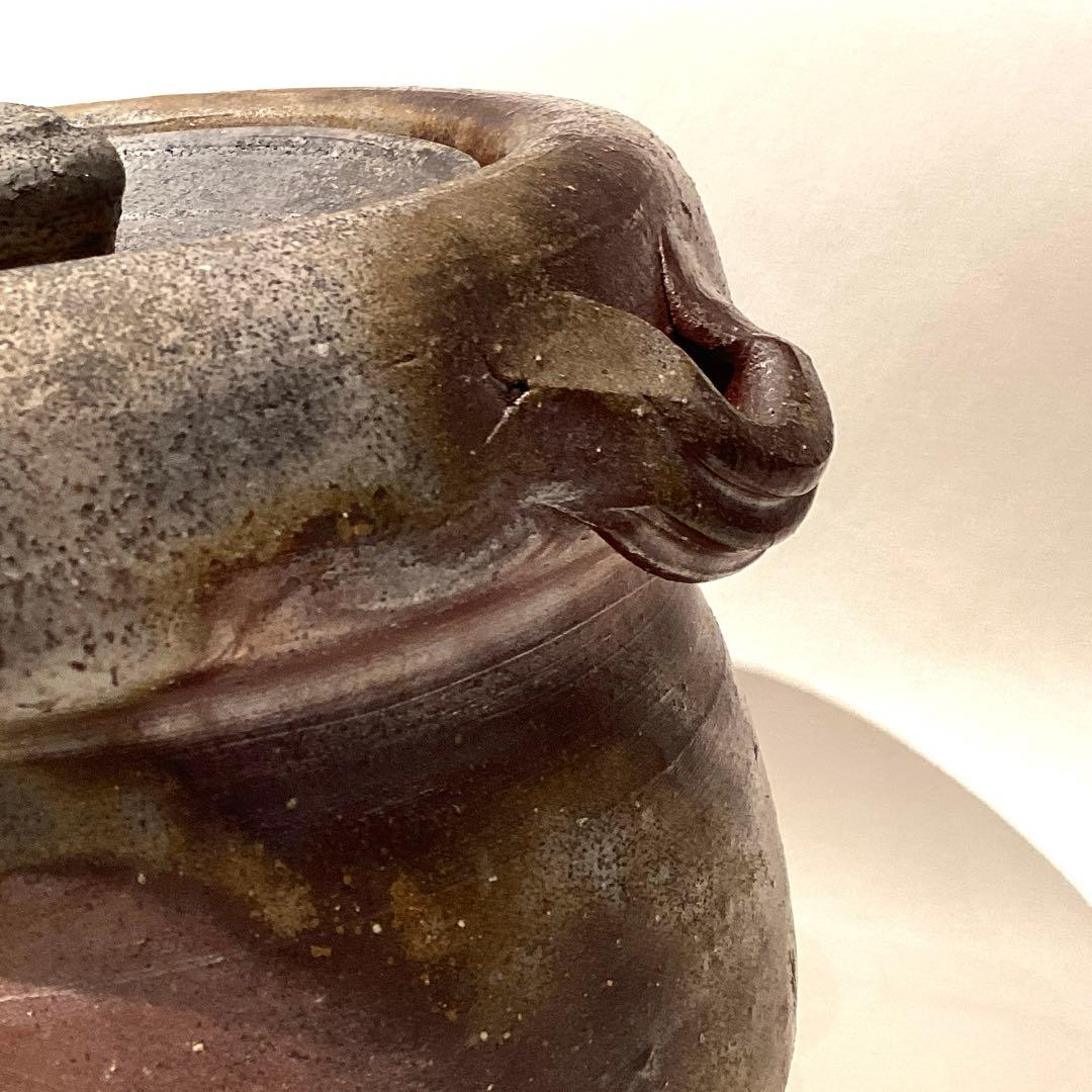 伊勢崎満作　備前水指