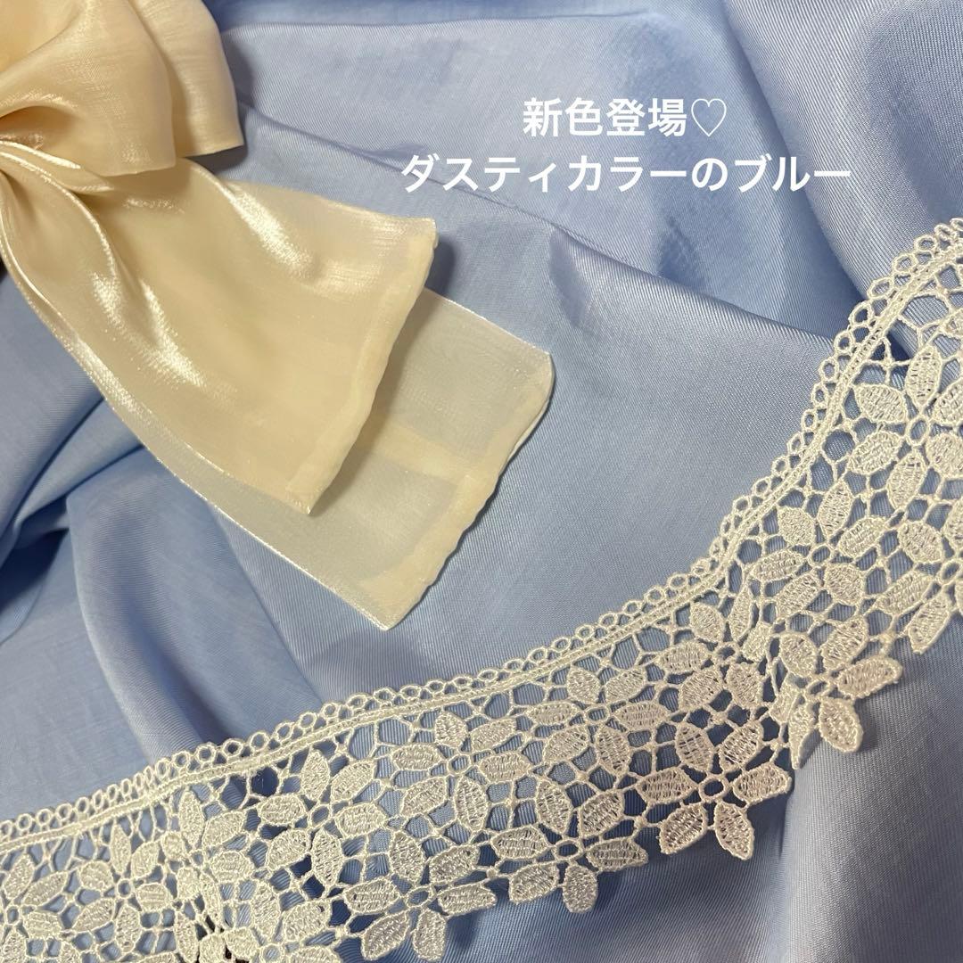 ナチュラル＆クラシカル　ペチコートワンピつけ襟付き　新色登場♡　犬服ハンドメイド