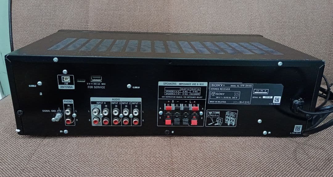 SONY STR-DH190 元箱リモコン付属 現状品