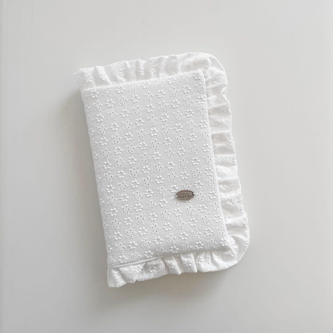 早い者勝ち　韓国　貯金　バインダー　カバー　リフィル　レース　ホワイト　白