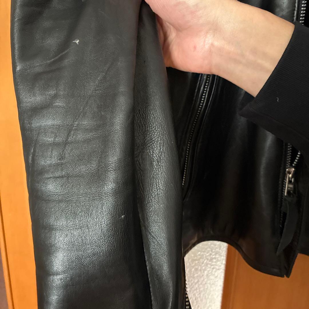 Schott シングルライダース ブラック M