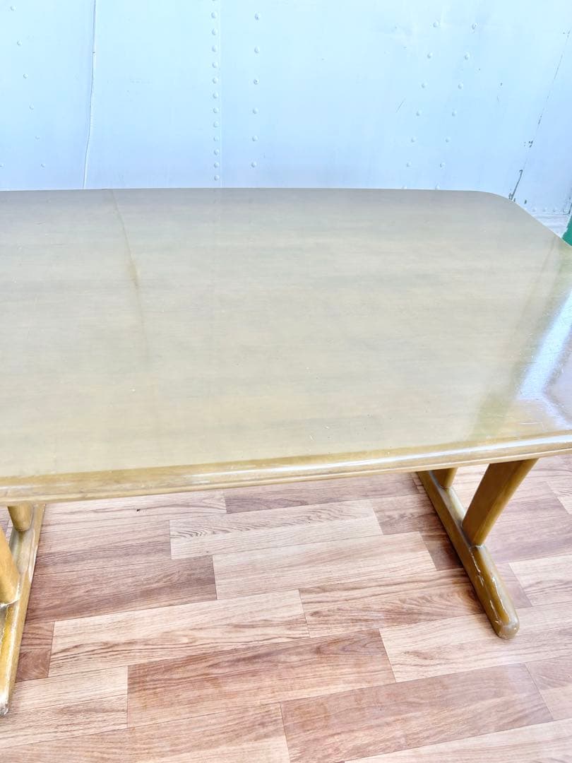 587 マルニ木工　棚付きダイニングテーブル　北欧 ナチュラル 木製 120 b