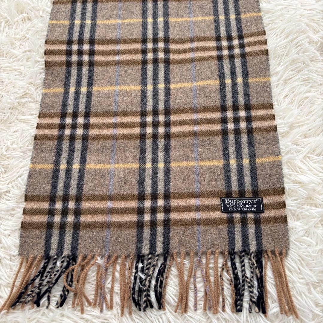 Burberrys バーバリーズ ノバチェック カシミヤ100 マフラー 英国製
