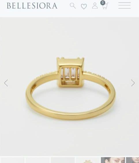 K18YGダイヤモンドリング