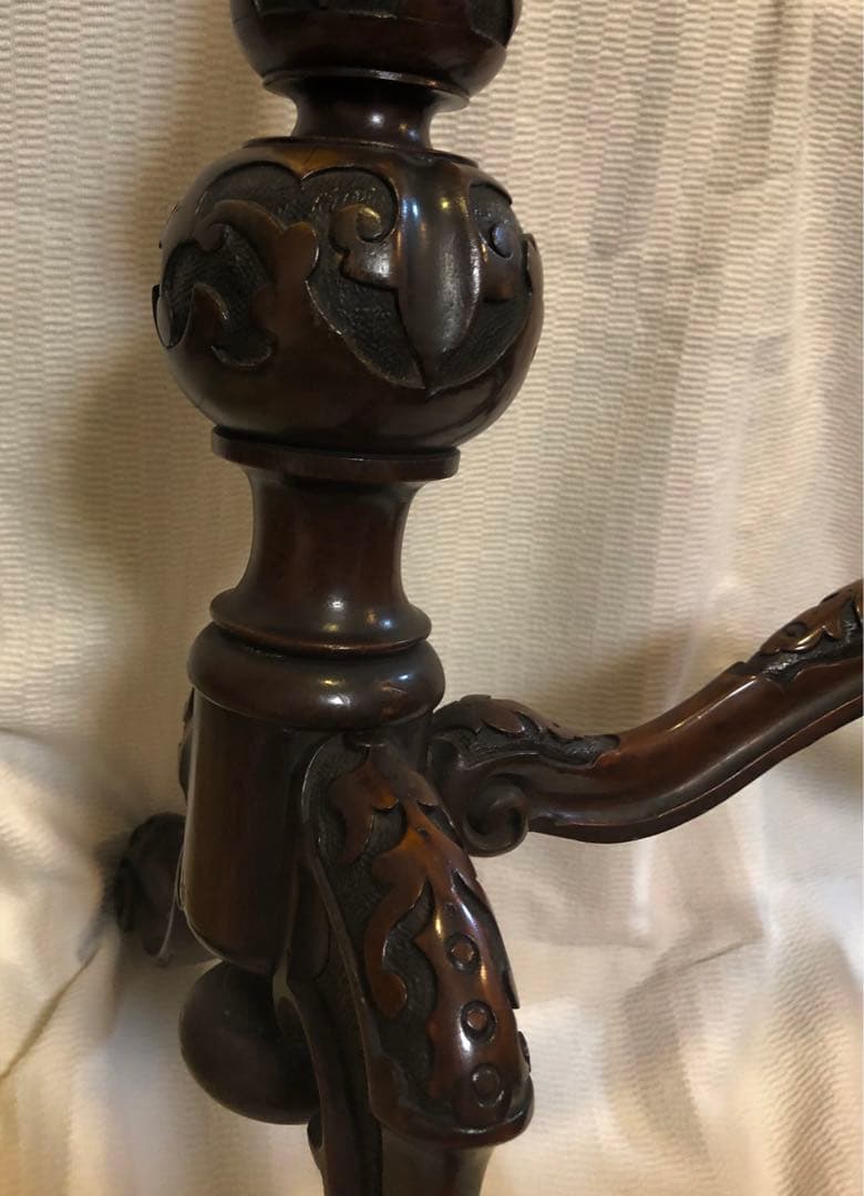 骨董家具　英国製　アンティーク 天然　アラバスター大理石　天板 サイドテーブル