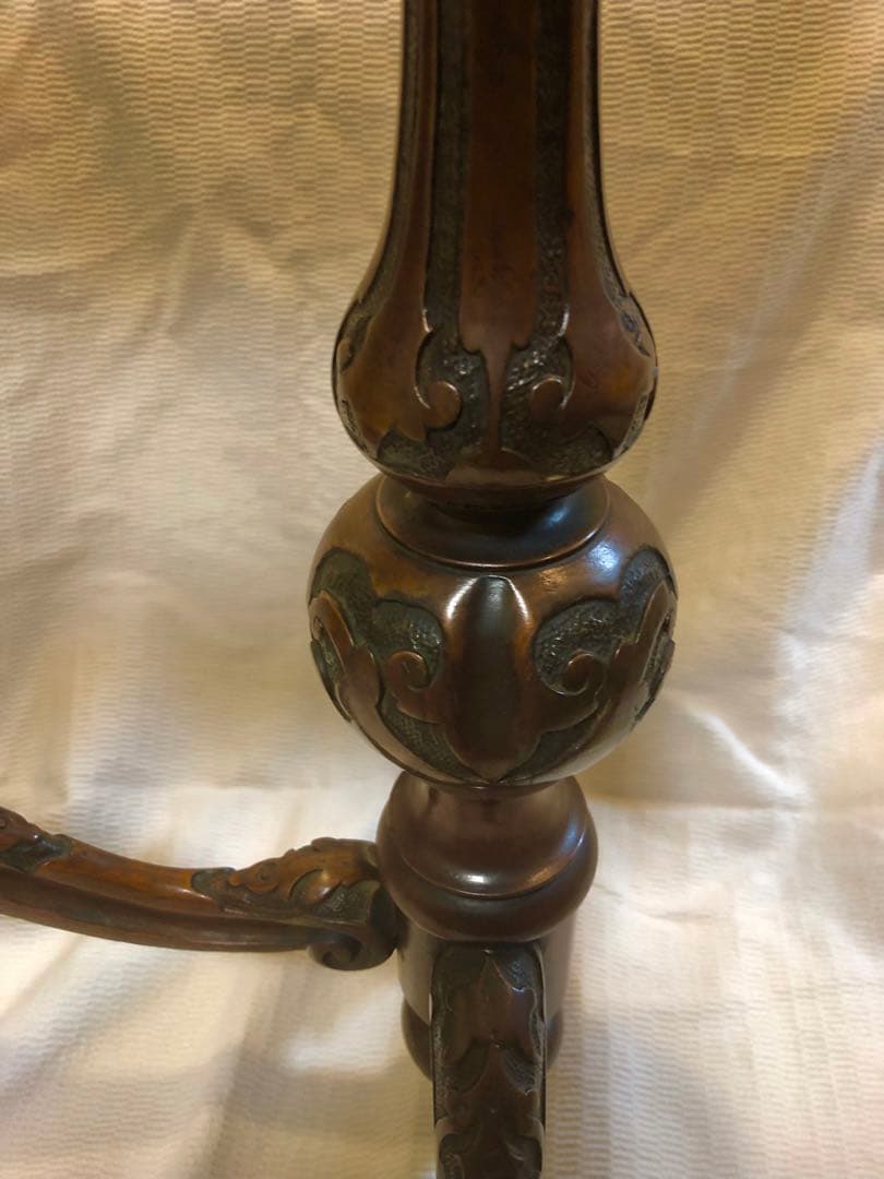 骨董家具　英国製　アンティーク 天然　アラバスター大理石　天板 サイドテーブル