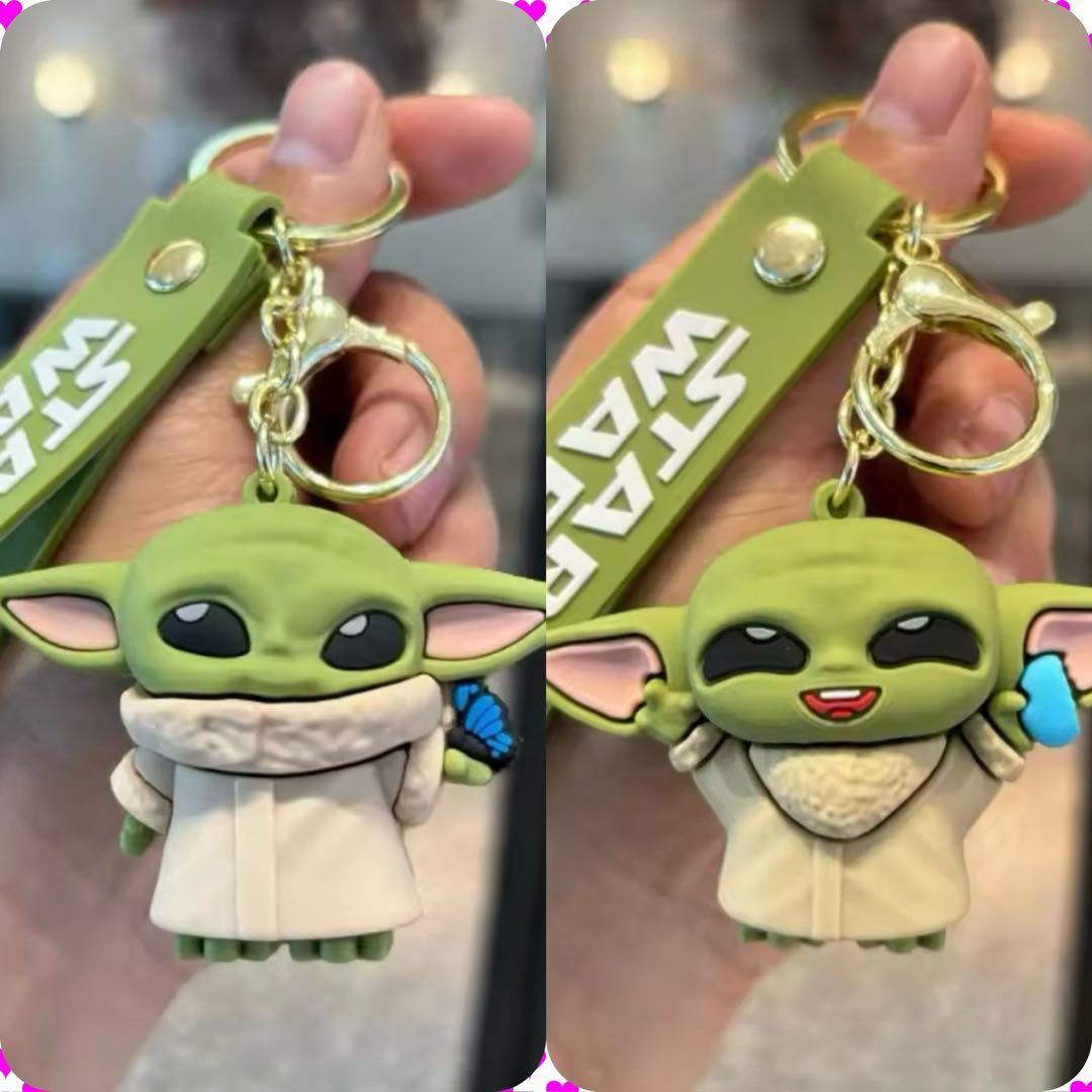 スターウォーズ ベビーヨーダ 真顔＆笑顔ver キーホルダー ２個セット