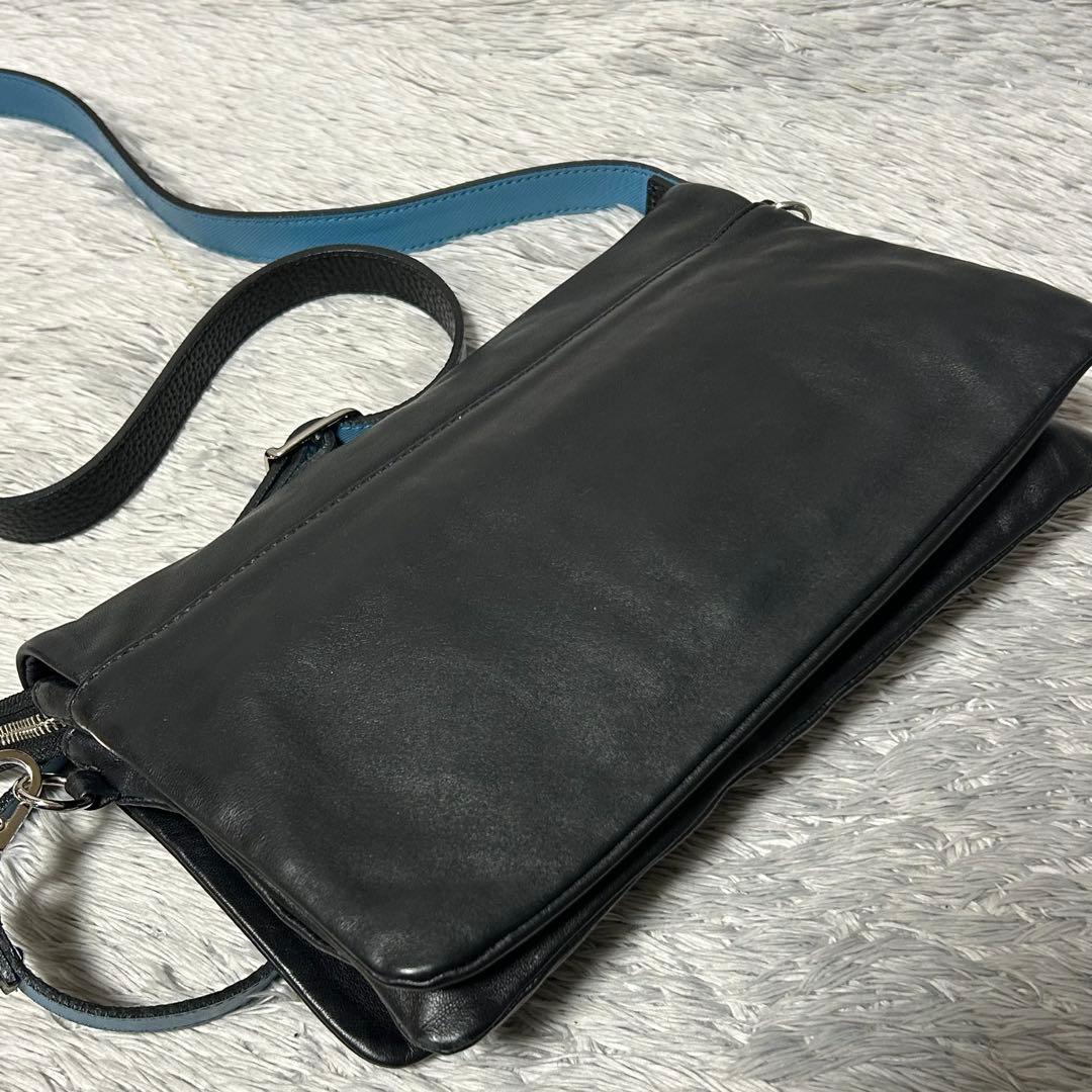 ADMJ エーディーエムジェイ　スワロフスキー　ショルダーバッグ　ブラック