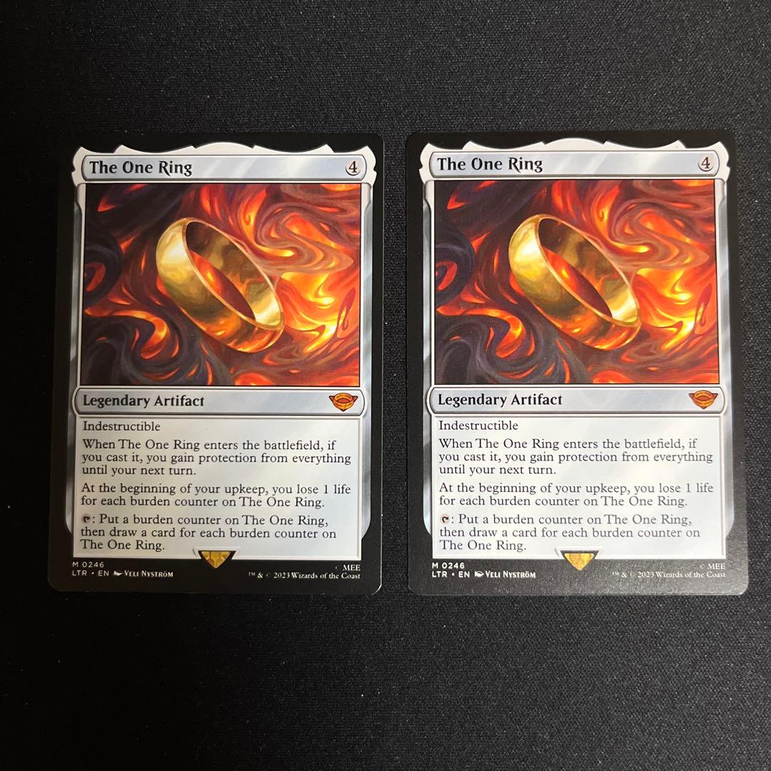 英語版　一つの指輪　2枚セット