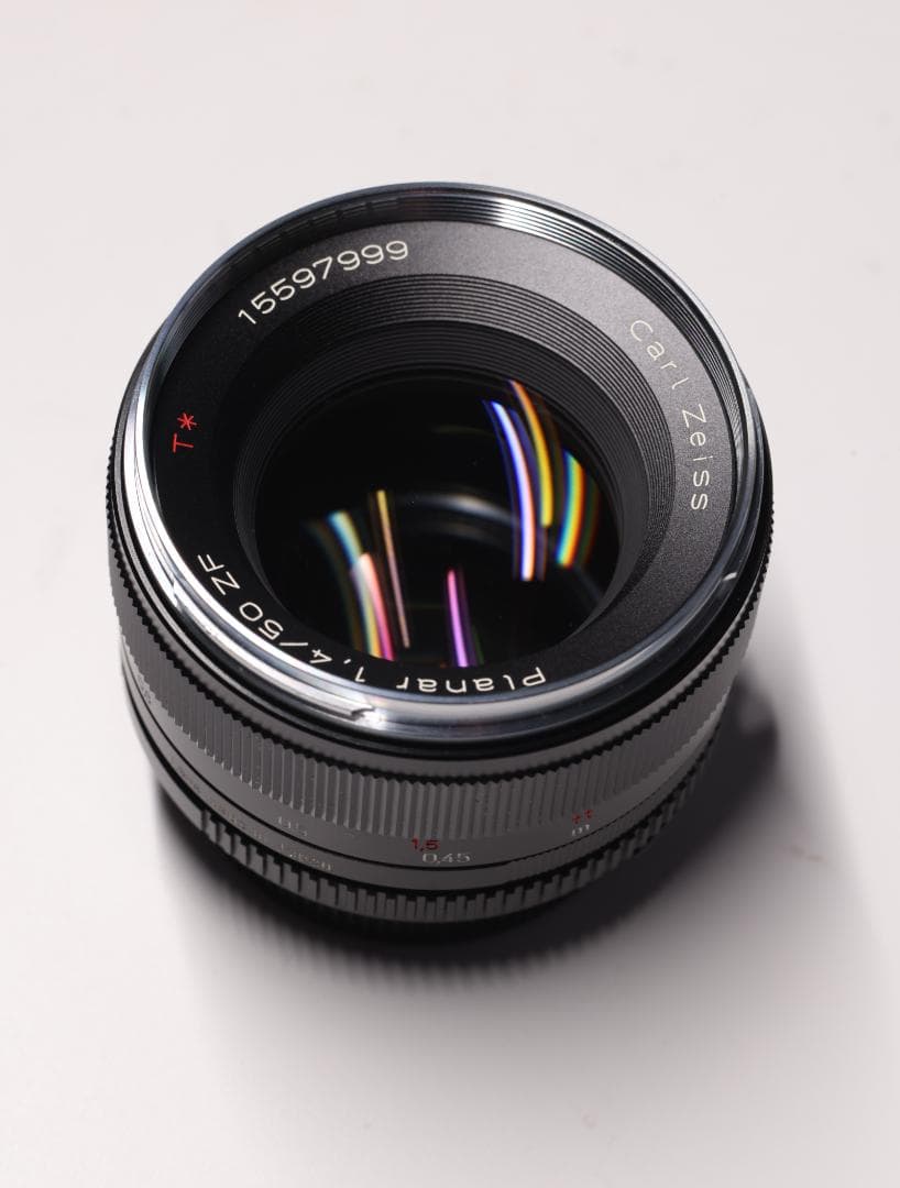 美品 Carl Zeiss Planar T* 50mm F1.4 ニコンF用
