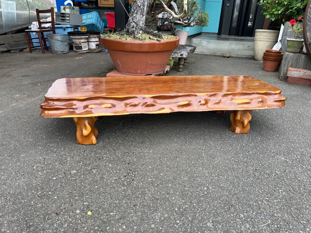 一枚板座卓、一枚板テーブル、無垢材テーブル、