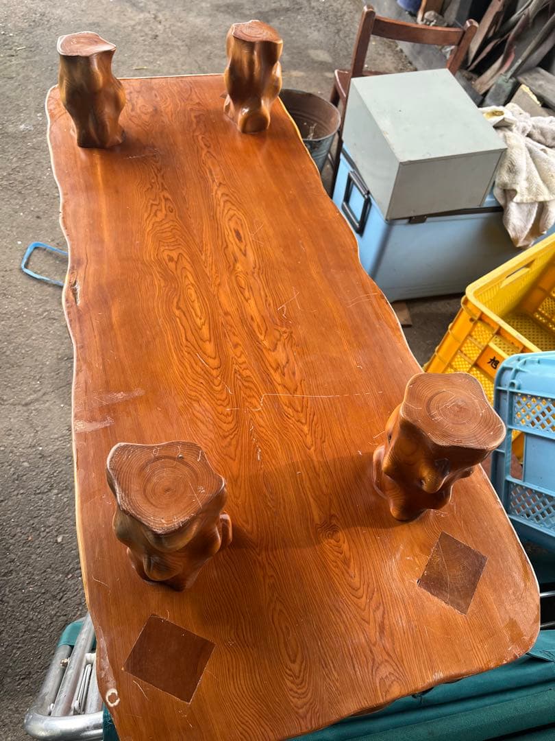 一枚板座卓、一枚板テーブル、無垢材テーブル、