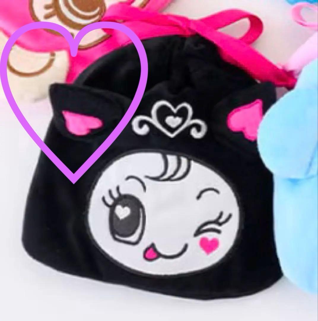 完売品　新品未使用　ナルミヤキャラクターズ　メゾピアノ　デビリーちゃん　巾着　黒