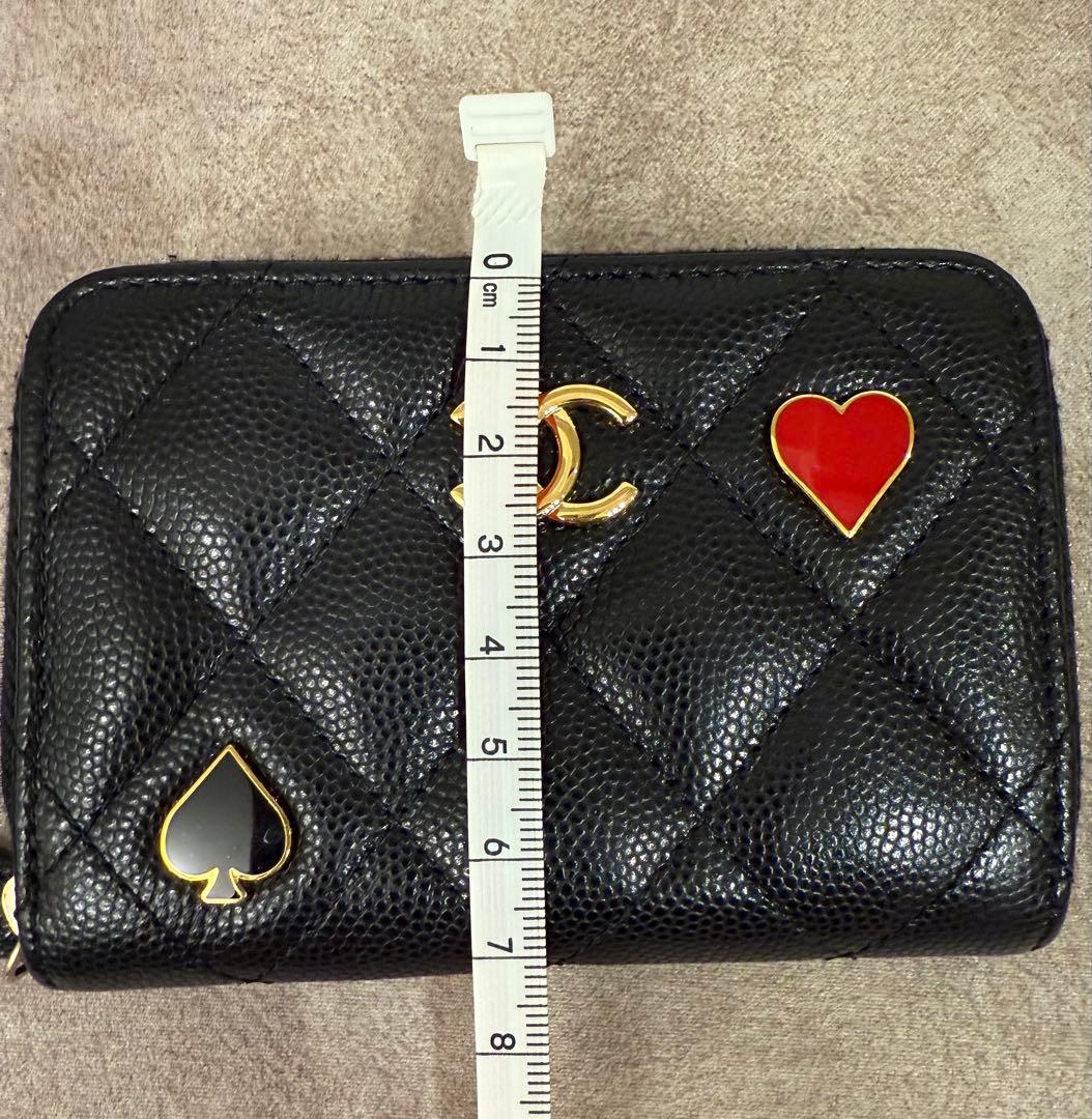 美品　CHANEL ケース　キャビアスキン　ブラック