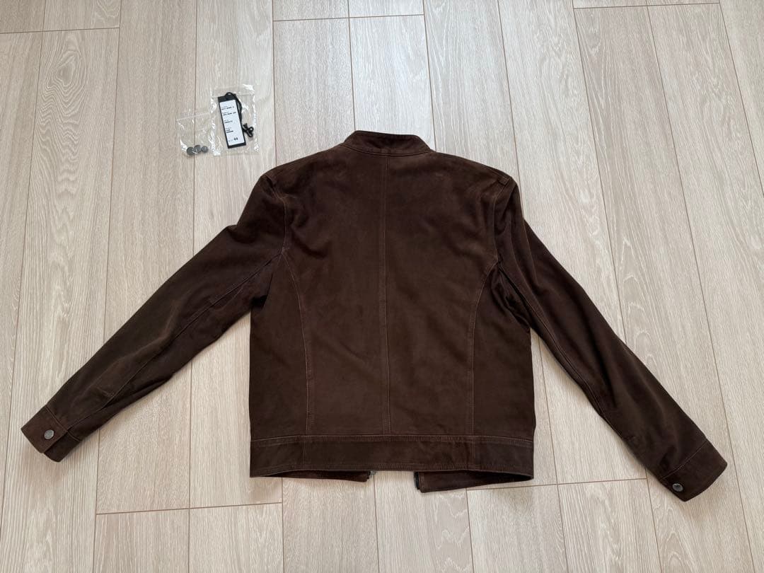 EMMETI エンメティ マロン（こげ茶 ）スエード シングルライダース