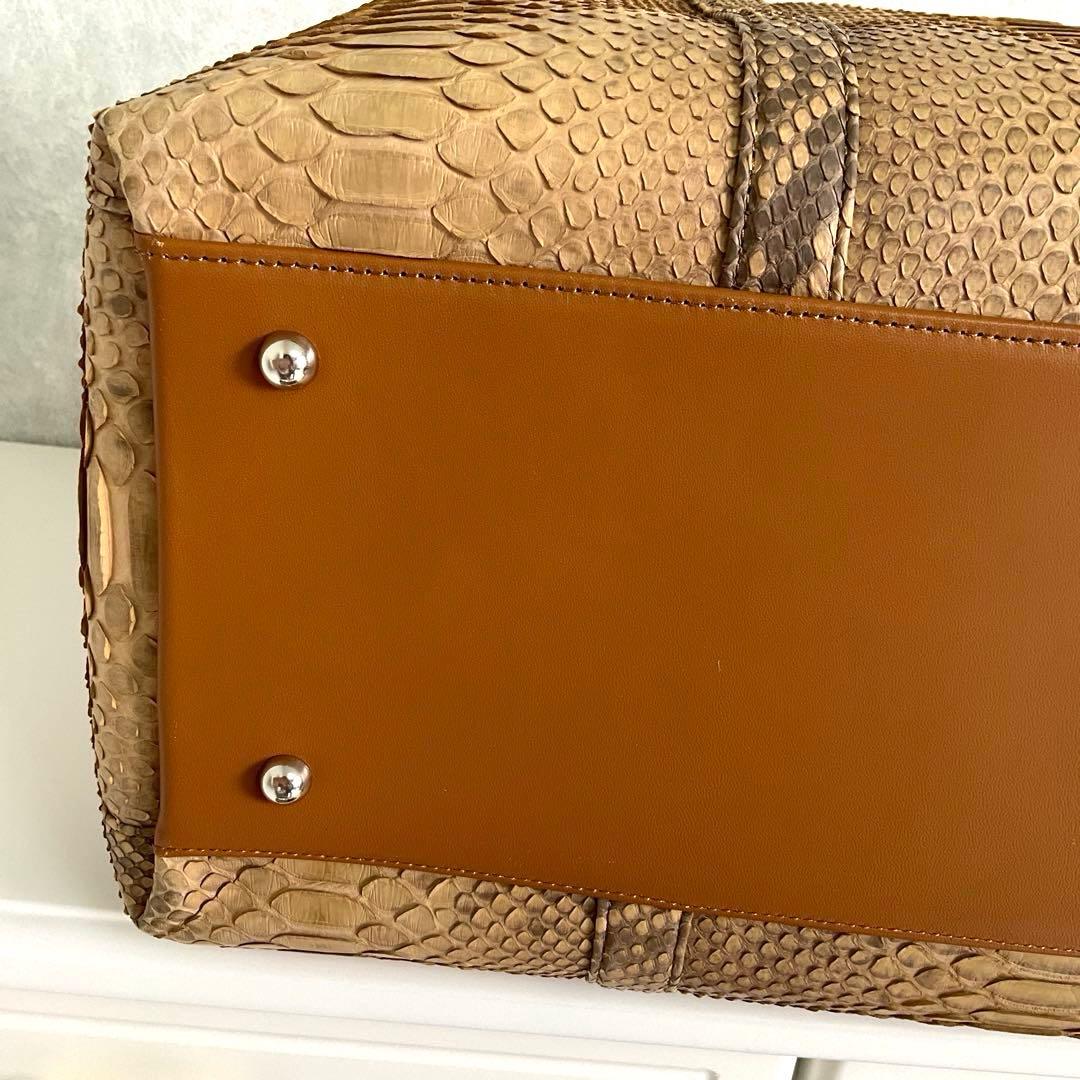 セレンシーパイソンボストンバッグ旅行カバン 大型カバン