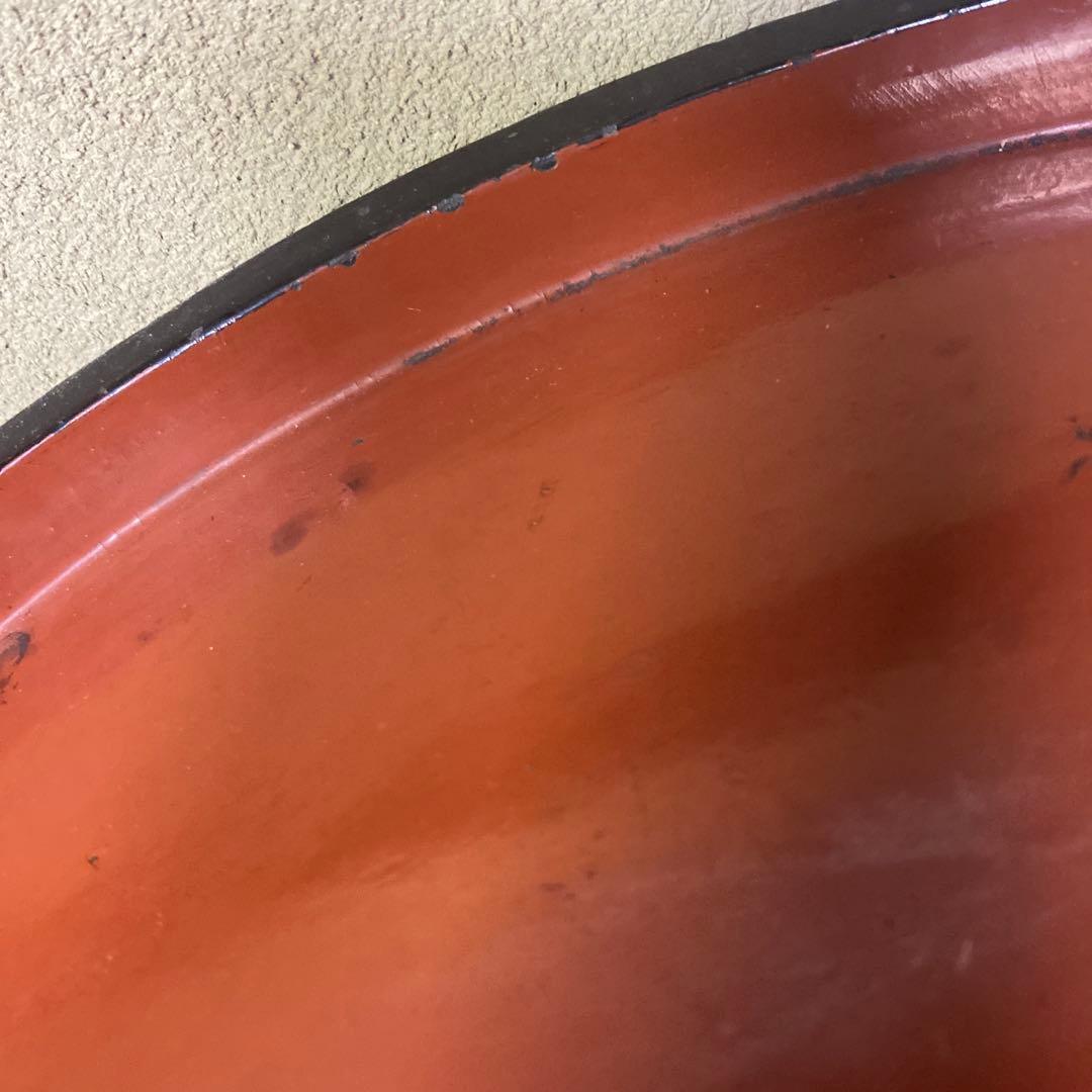 三つ足漆盆36.5cm8.5cm